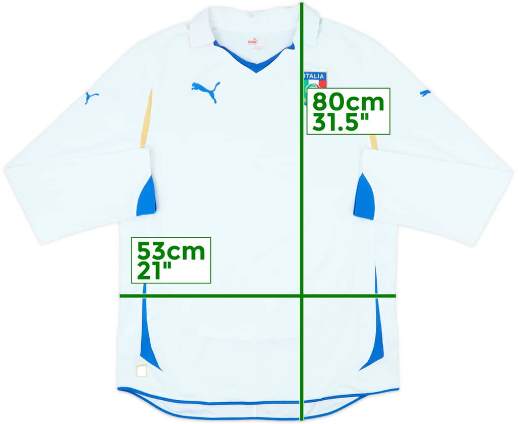 2010-12 Italy Away L/S Shirt - 7/10 - (L)