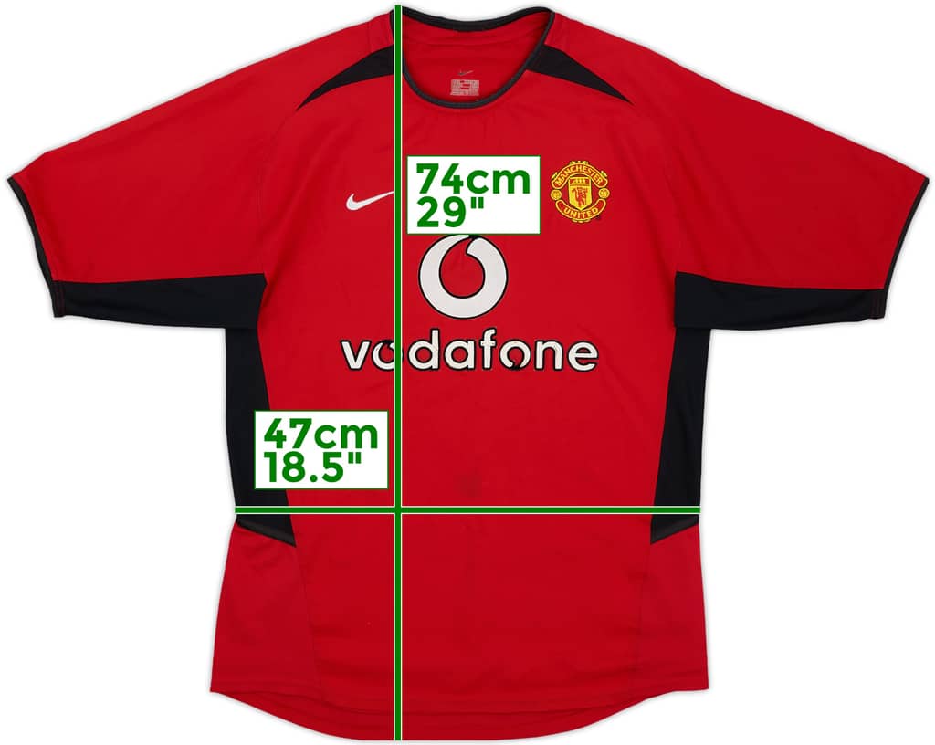 2002-04 Manchester United Home Shirt - 4/10 - (S)