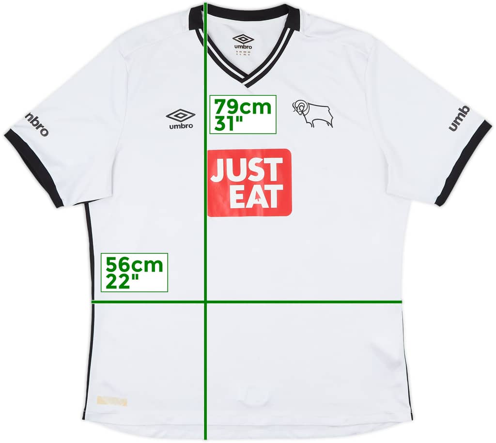 2015-16 Derby County Home Shirt - 7/10 - (XL)