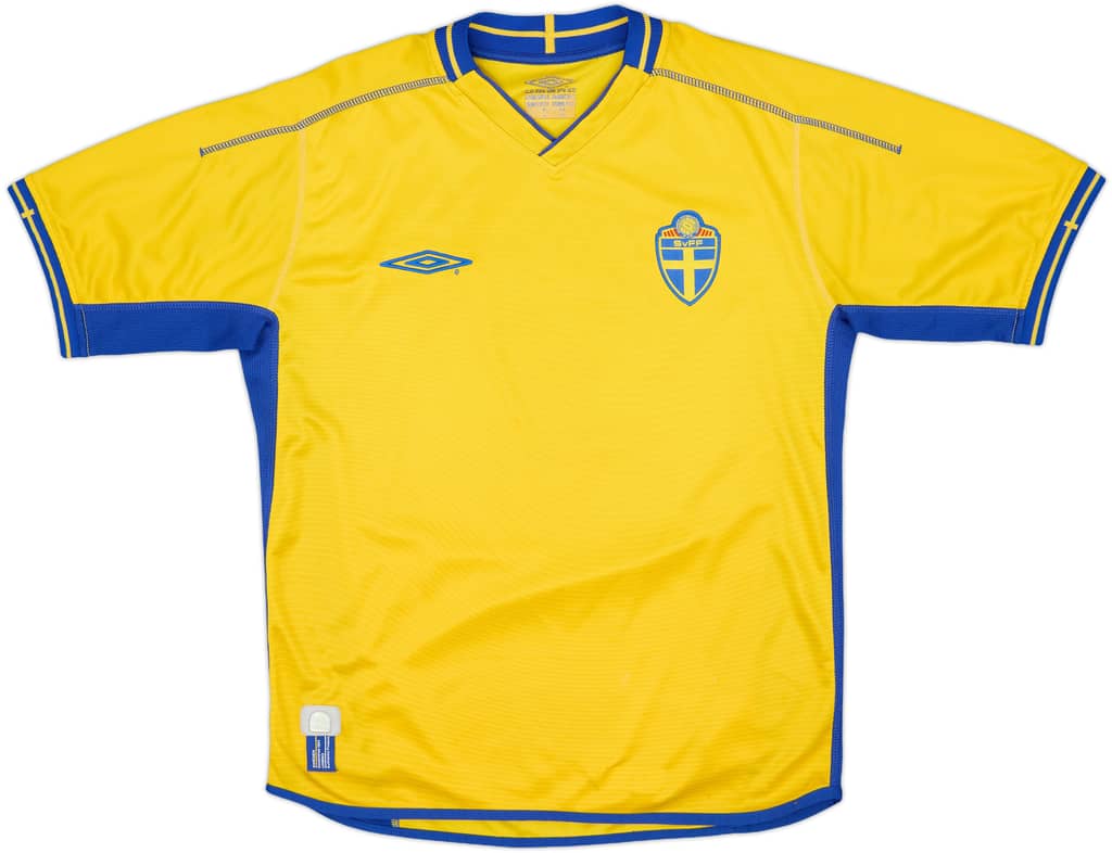 2003-04 Sweden Home Shirt - 7/10 - (XL.Boys)