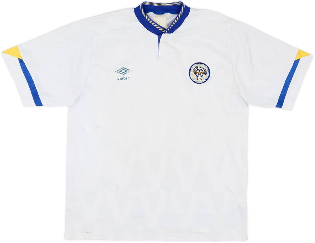 1990-91 Leeds United Home Shirt - 5/10 - (L)