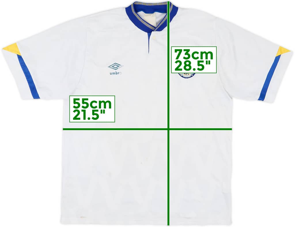 1990-91 Leeds United Home Shirt - 5/10 - (L)