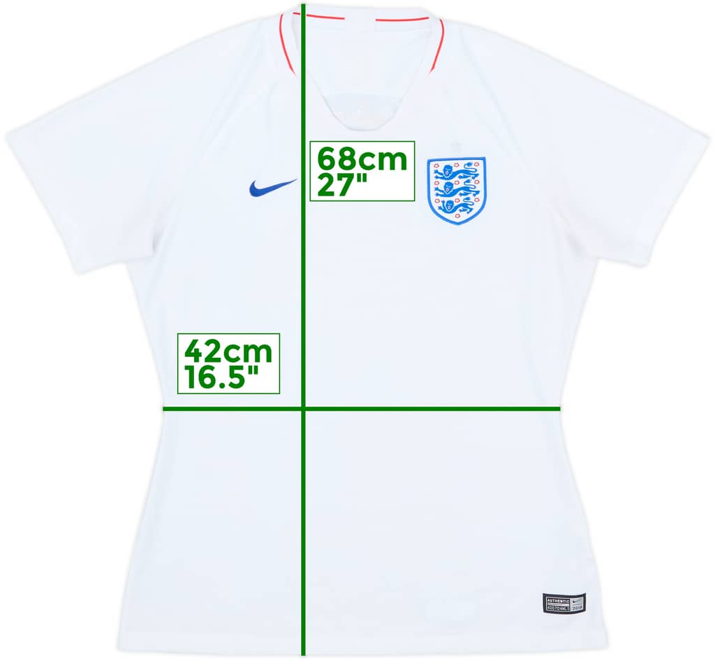 2018-19 England Home Shirt - 8/10 - (Women's L)