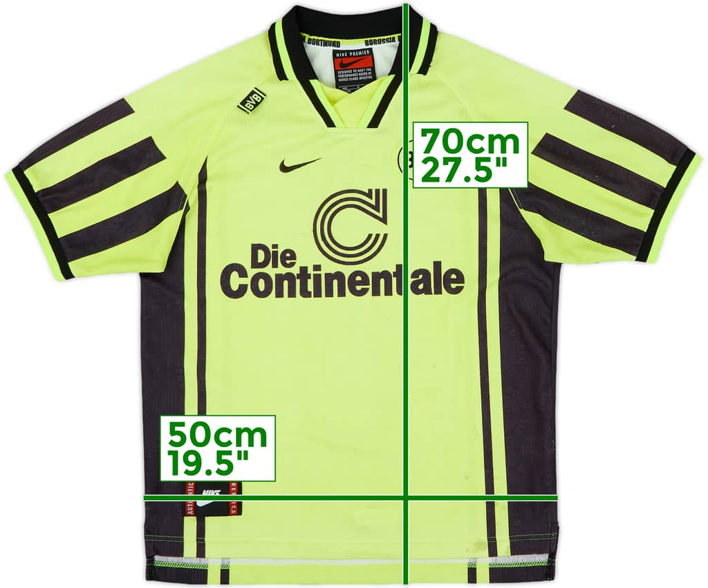 1996-97 Borussia Dortmund Home Shirt - 7/10 - (XL.Boys)