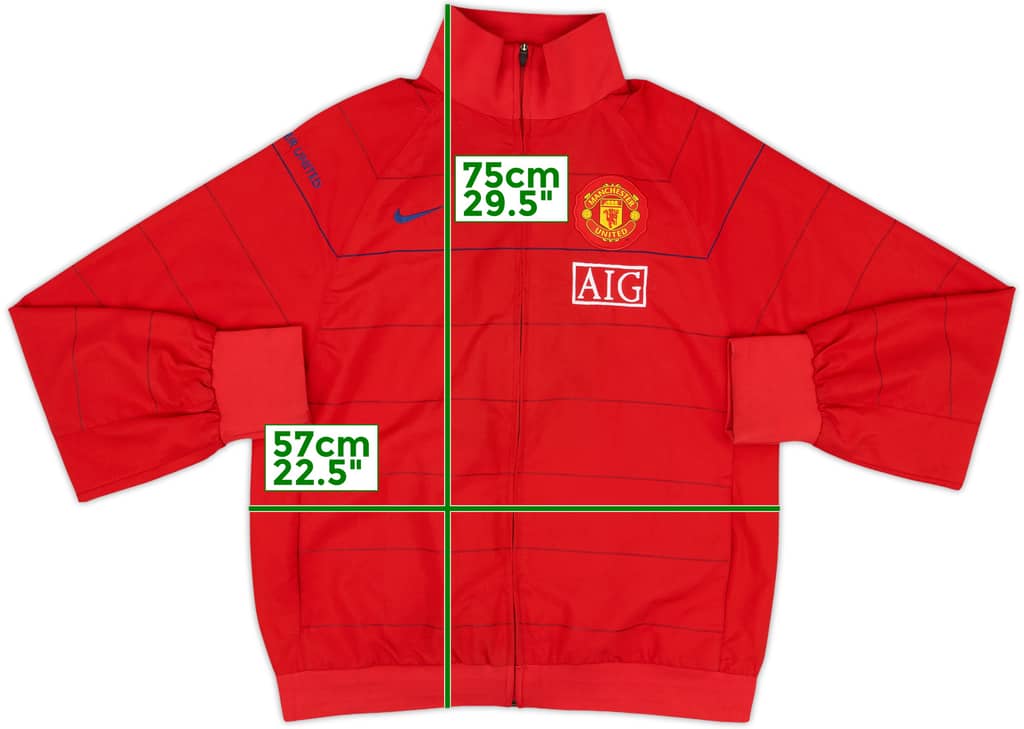 2008-09 Manchester United Nike Track Jacket - 8/10 - (M)