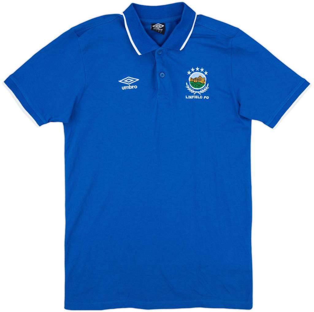 2010-11 Linfield Umbro Polo Shirt - 10/10 - (L)