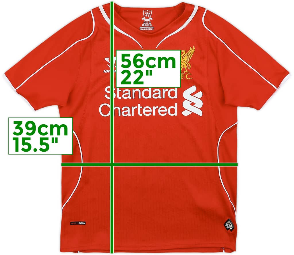 2014-15 Liverpool Home Shirt - 7/10 - (S.Boys)