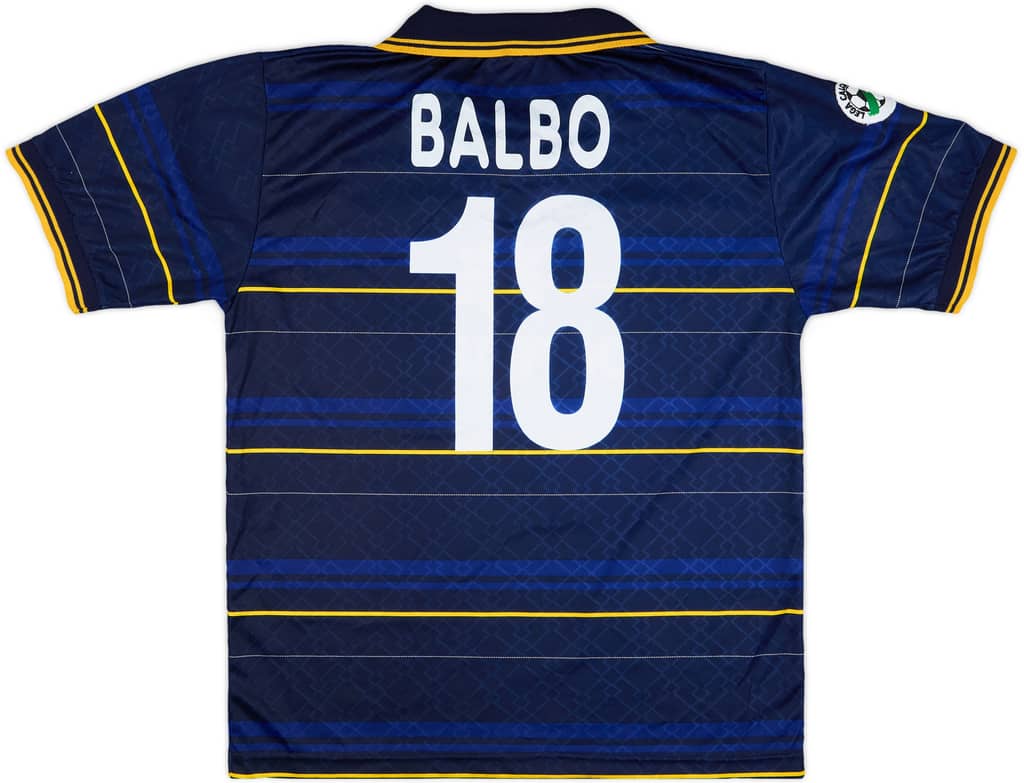 1998-99 Parma Match Issue Third Shirt Balbo #18