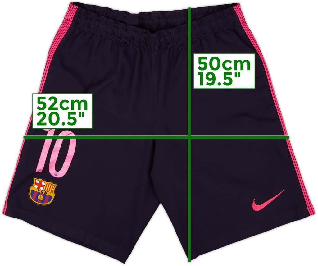 2016-17 Barcelona Away Shorts #10 (Messi) - 7/10 - (S)