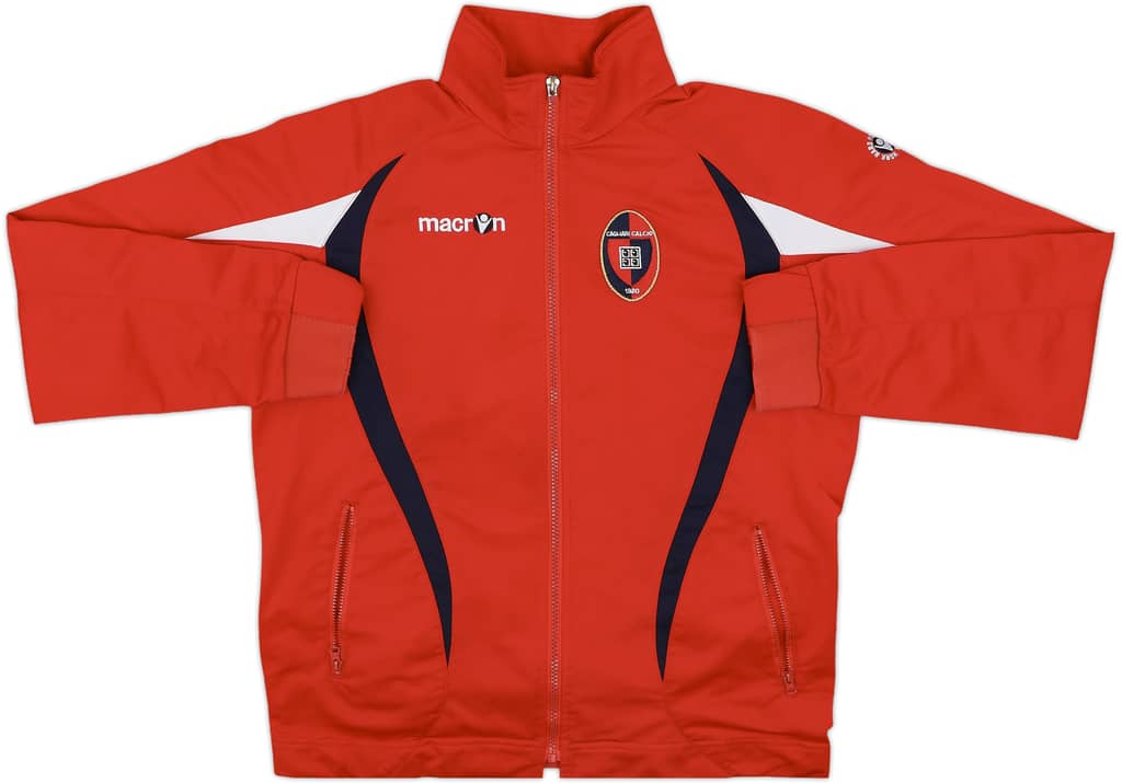 2010-11 Cagliari Macron Track Jacket - 9/10 - (M)