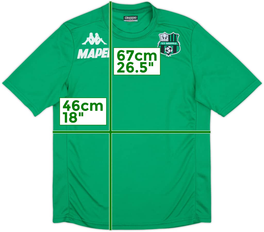 2015-16 Sassuolo Kappa Training Shirt - 8/10 - (S)