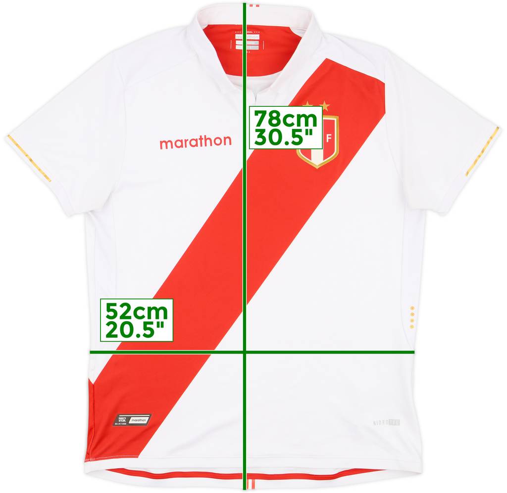 2019 Peru Home Shirt - 9/10 - (L)