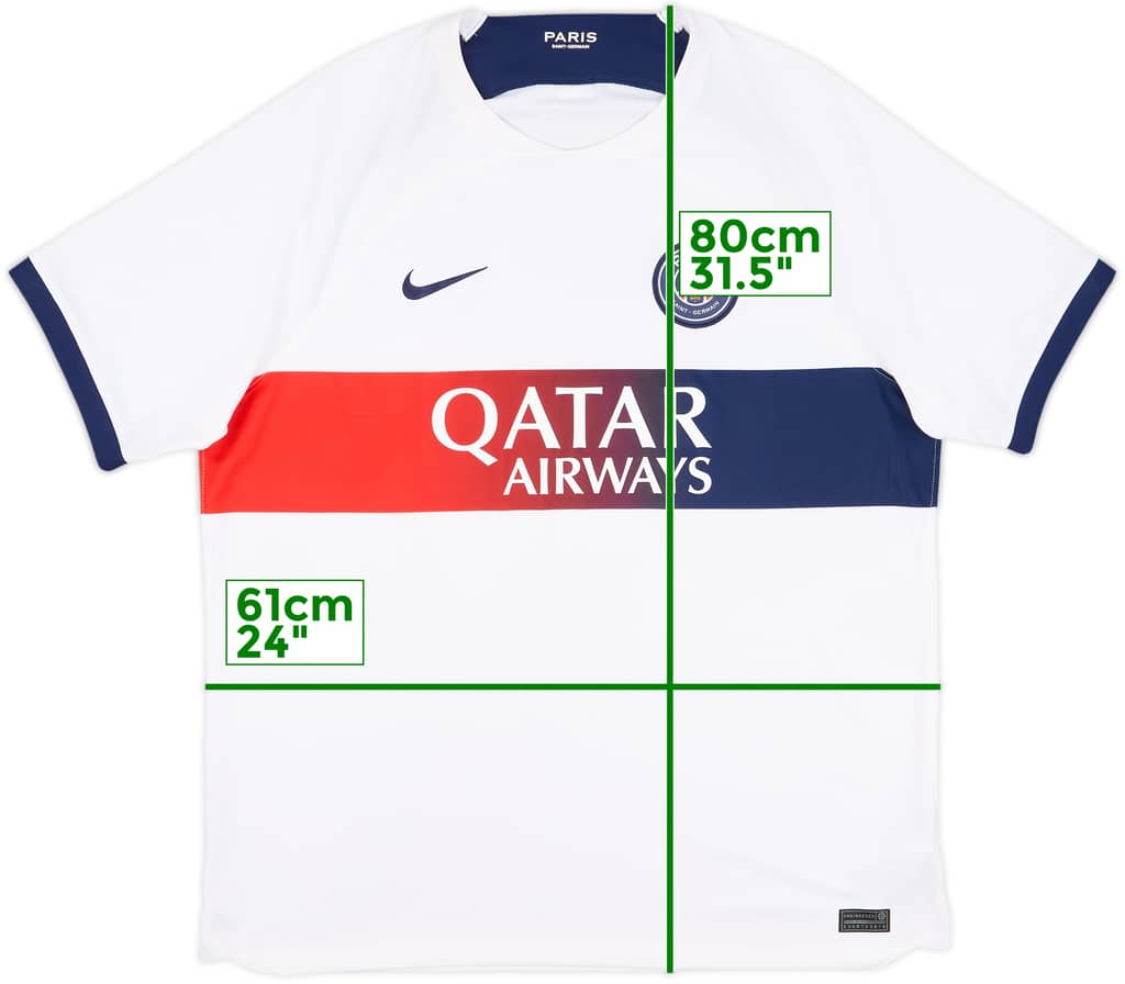 2023-24 Paris Saint-Germain Away Shirt - 6/10 - (XL)