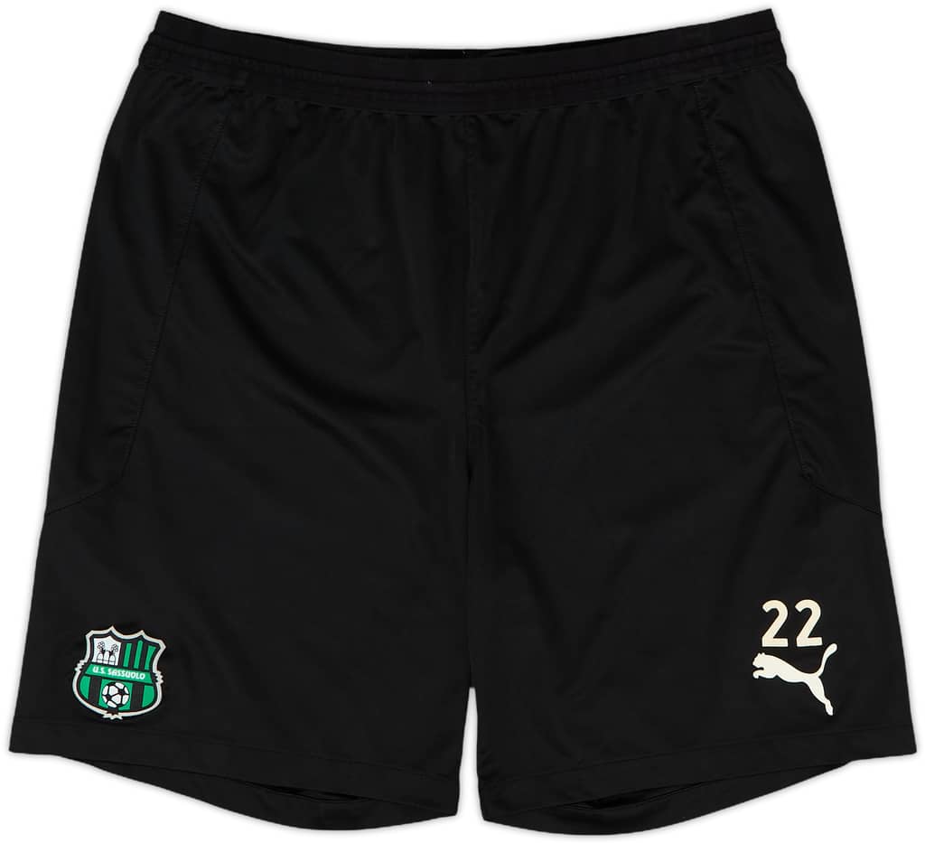 2021-22 Sassuolo Player Issue Puma Training Shorts #22 - 7/10 - (L)
