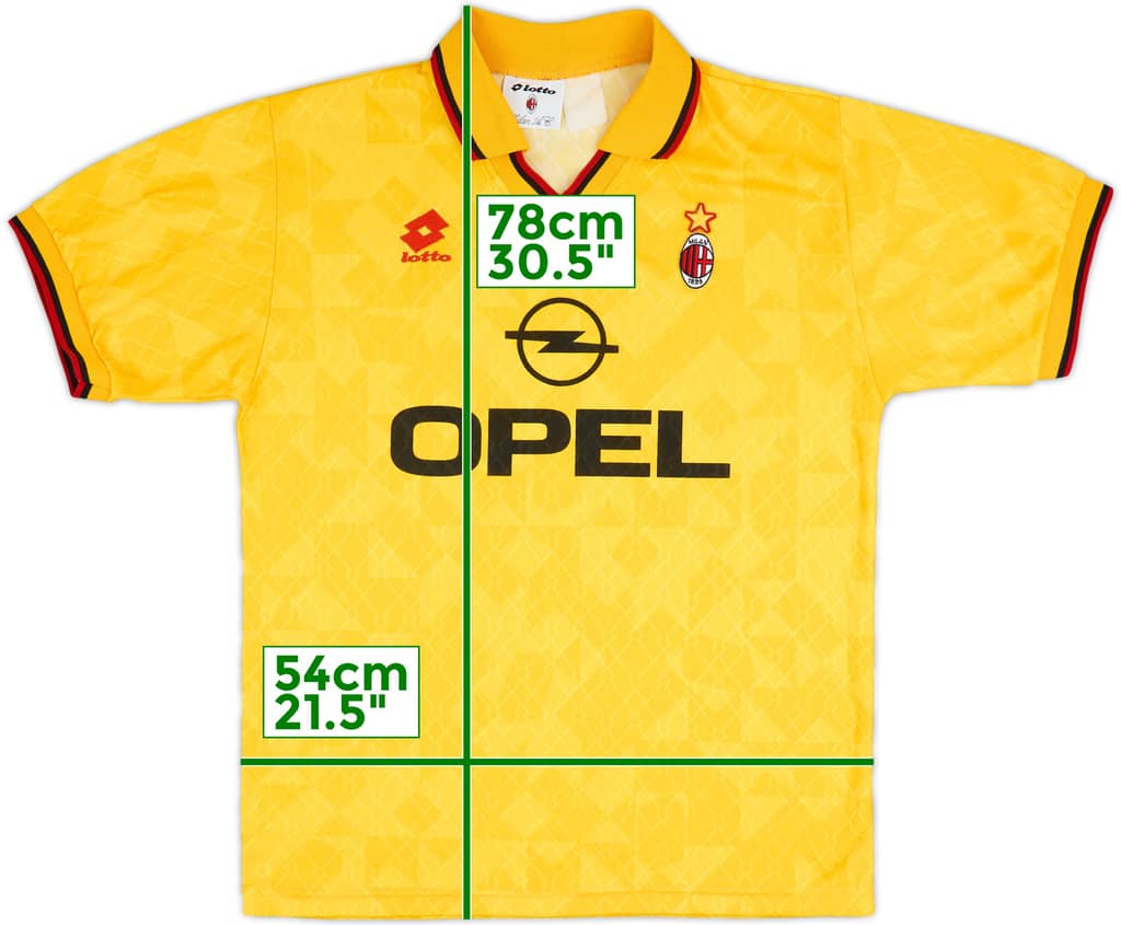 1994-96 AC Milan Third Shirt - 8/10 - (L)