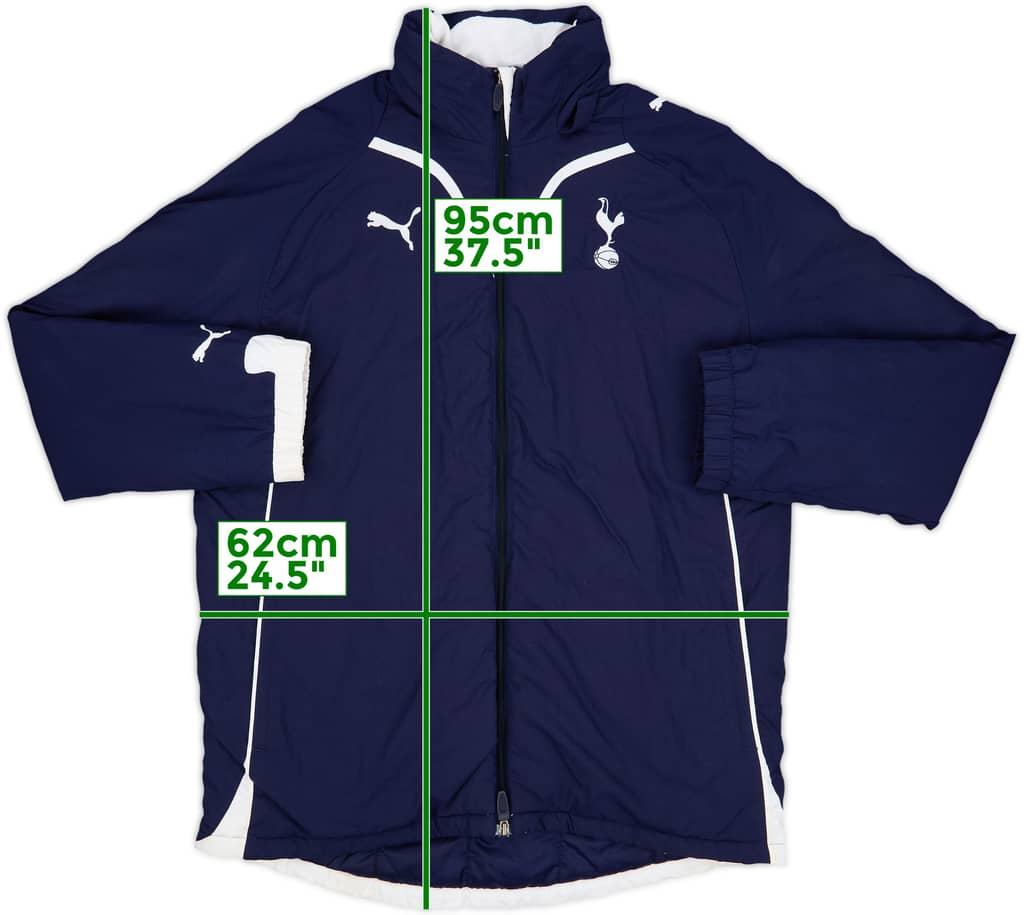 2009-10 Tottenham Puma Hooded Padded Bench Coat - 8/10 - (M)