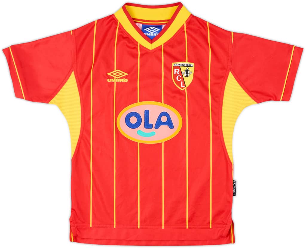 1999-00 Lens Home Shirt - 8/10 - (M.Boys)