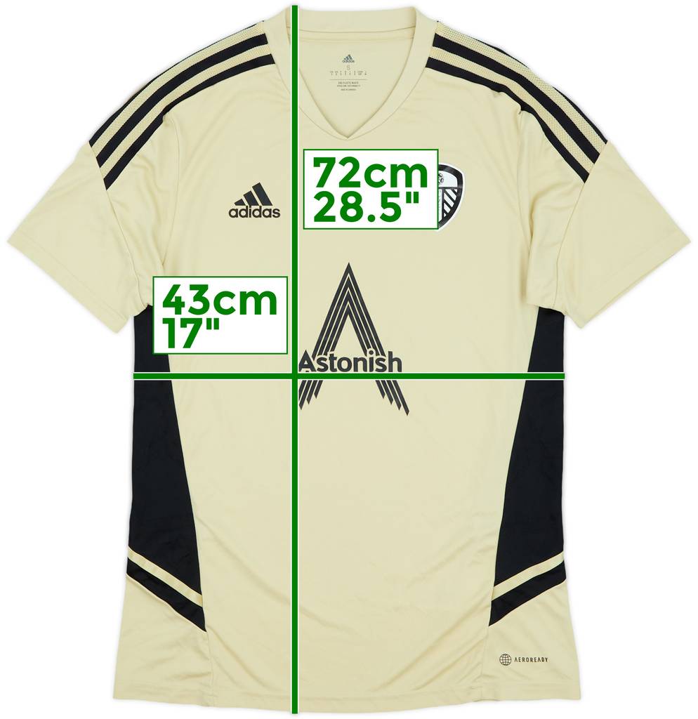 2022-23 Leeds adidas Training Shirt - 10/10 - (S)
