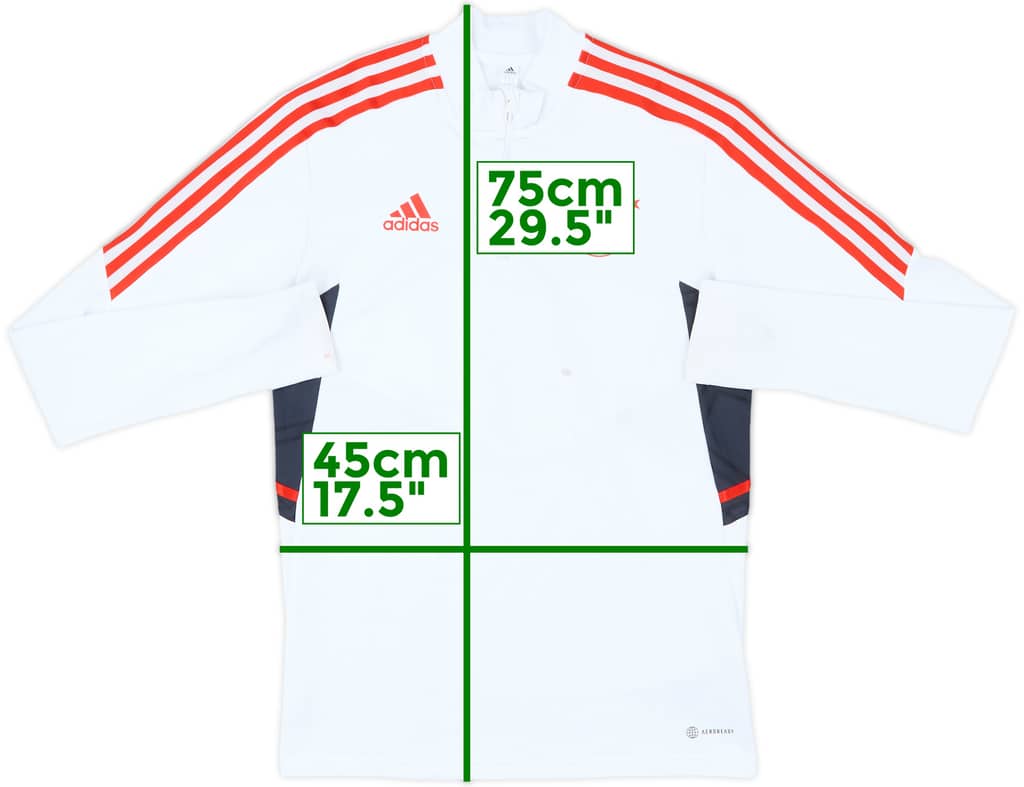 2022-23 Bayern Munich adidas 1/4 Zip Training Top - 6/10 - (S)