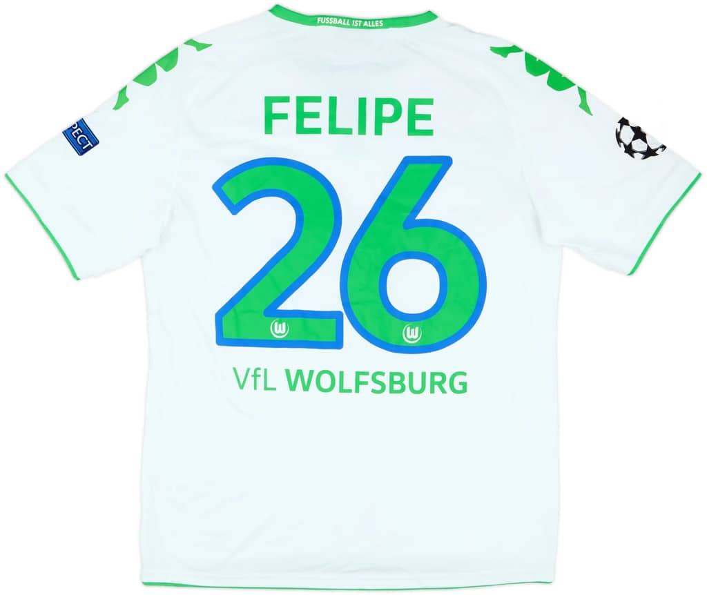 2015-16 Wolfsburg Champions League Home Shirt Felipe #26 - 6/10 - (L)