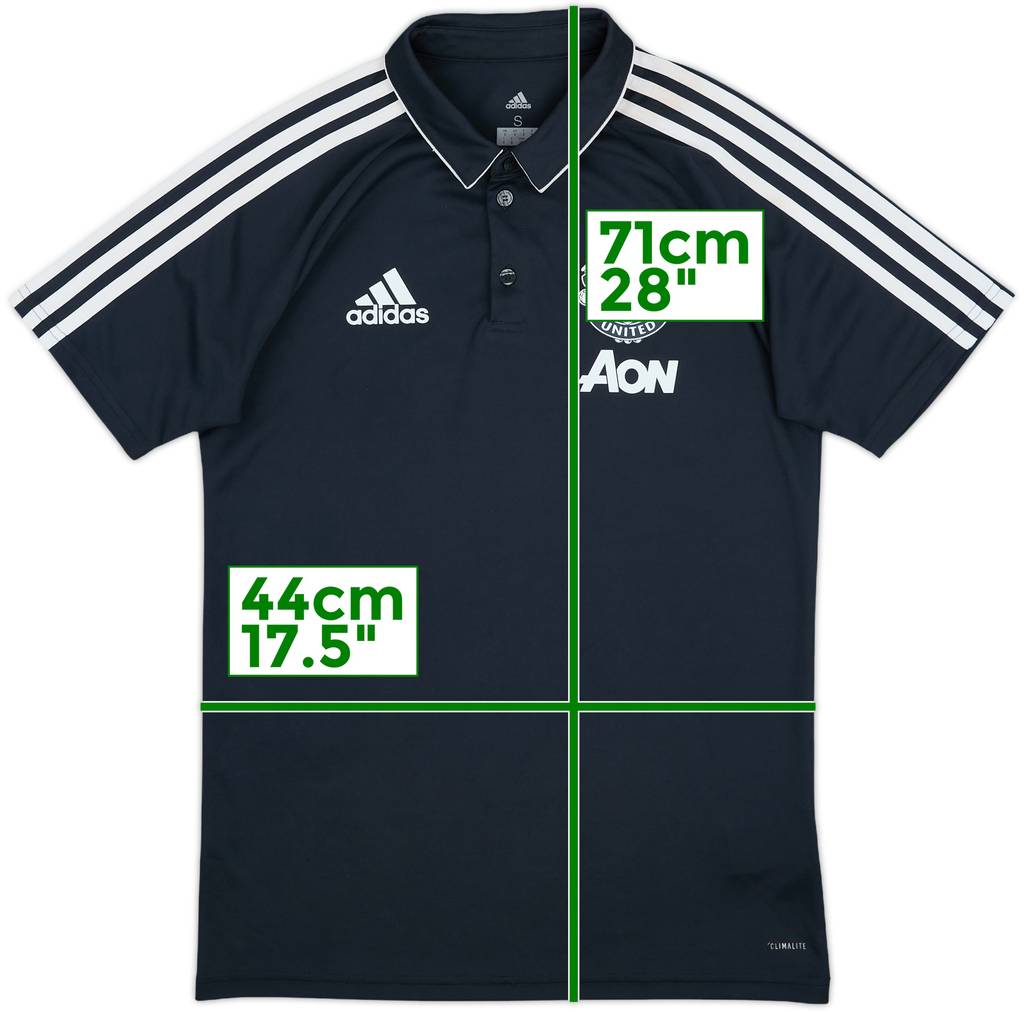 2017-18 Manchester United adidas Polo Shirt - 10/10 - (S)