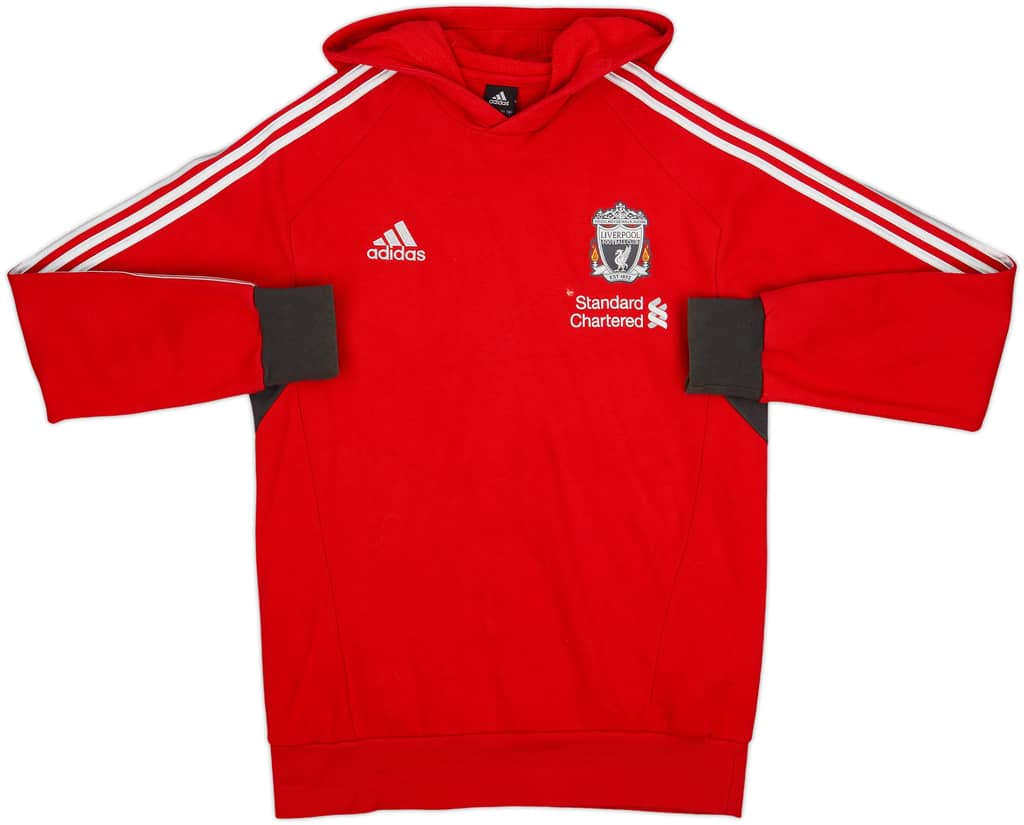 2011-12 Liverpool adidas Hooded Sweat Top - 6/10 - (M)