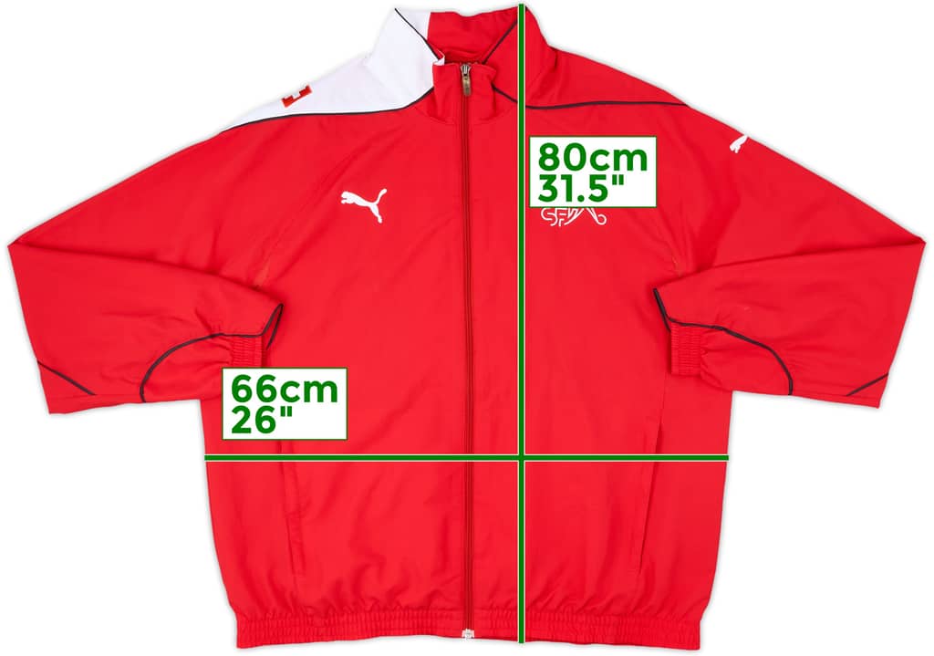 2010-11 Switzerland Puma Track Jacket - 8/10 - (XXL)