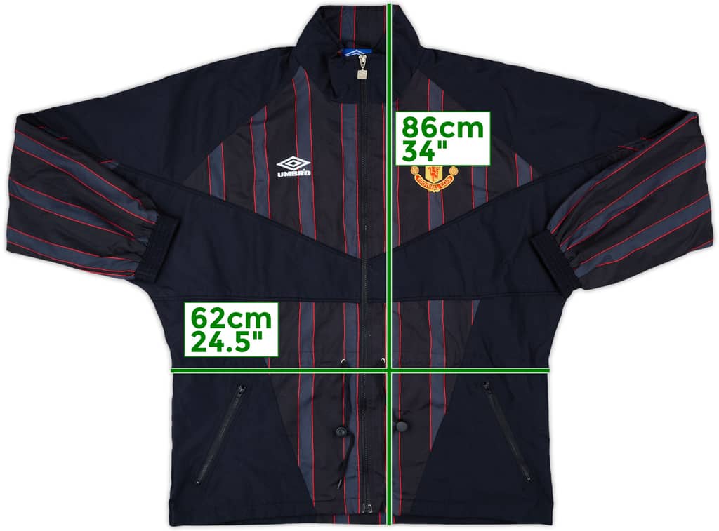 1996-97 Manchester United Umbro Track Jacket - 8/10 - (XL)