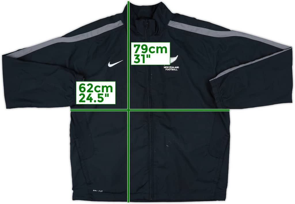 2011-12 New Zealand Nike Track Jacket - 8/10 - (XL)