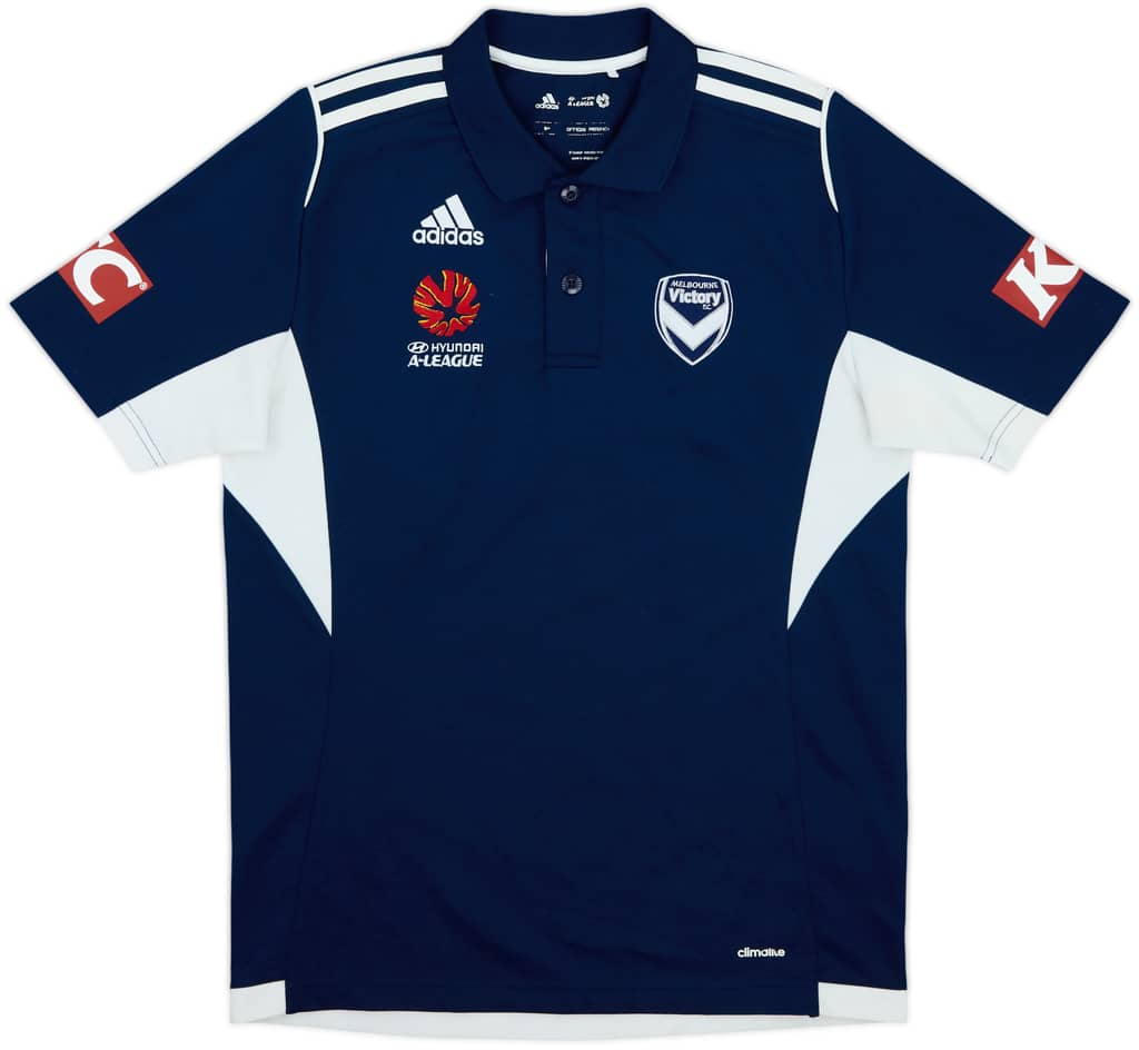 2014-15 Melbourne Victory adidas Polo Shirt - 9/10 - (M)