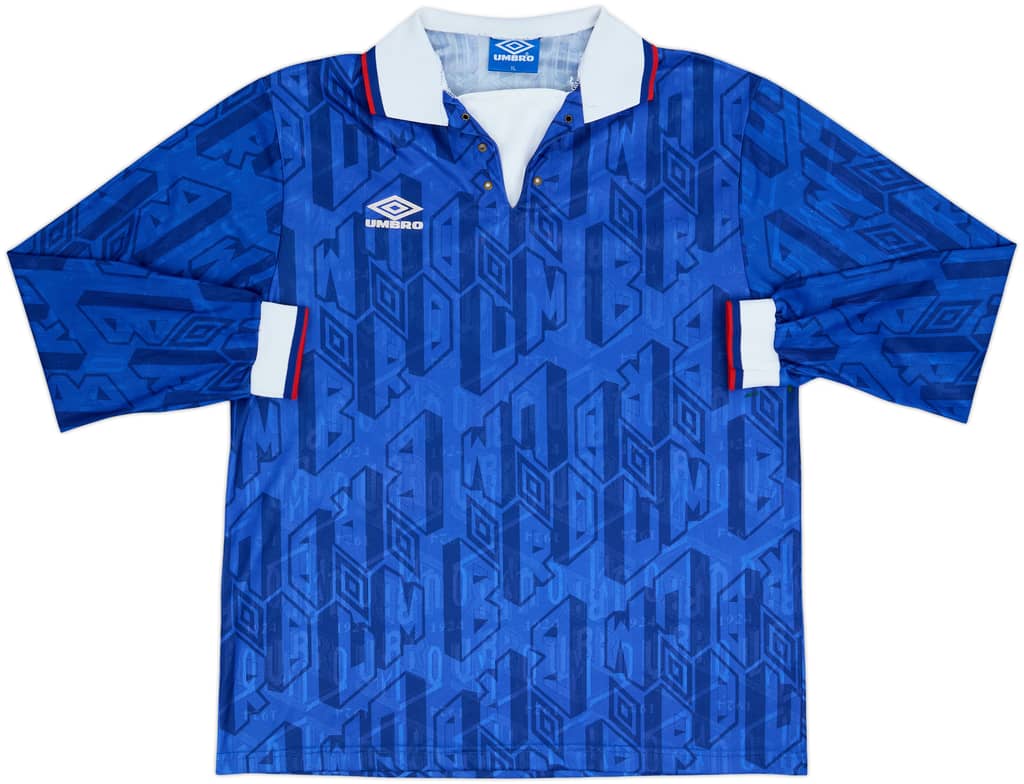 1990s Umbro Template L/S Shirt - 6/10 - (XL)