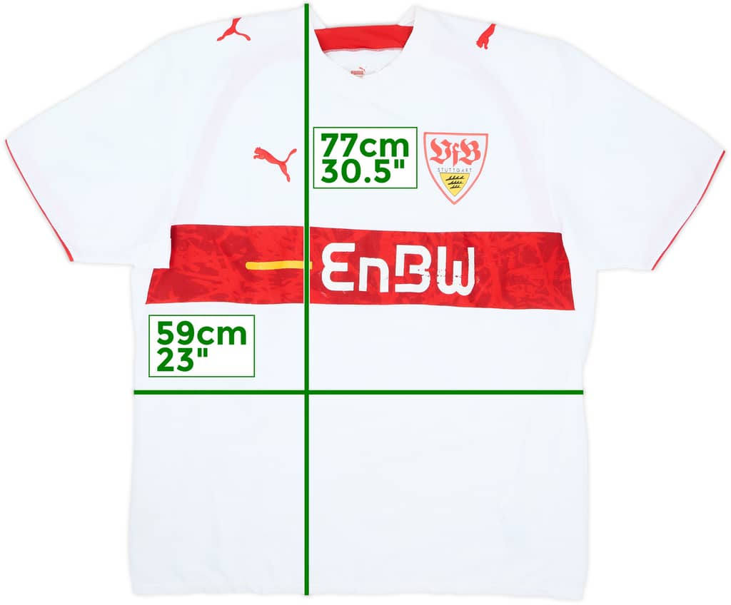 2007-08 Stuttgart Home Shirt - 5/10 - (XL)