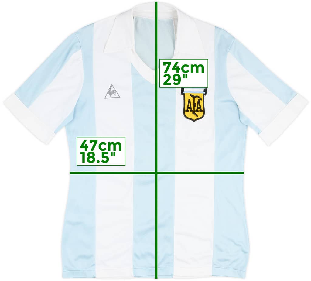 Camiseta de local de Argentina 1980-82 - 8/10 - (M)