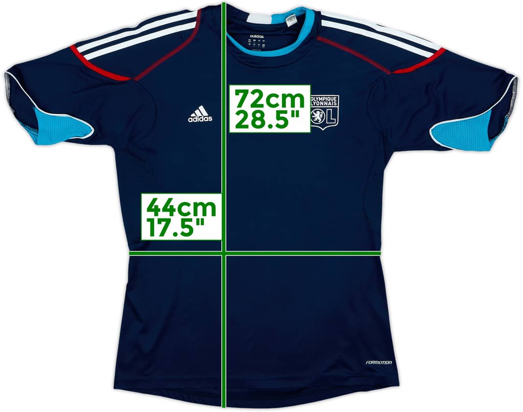 Camiseta adidas Formotion de entrenamiento del Lyon 2010-11 - 8/10 - (M/L)