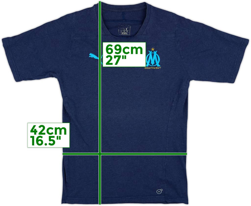 2020-21 Olympique Marseille Puma Training Shirt - 8/10 - (M)