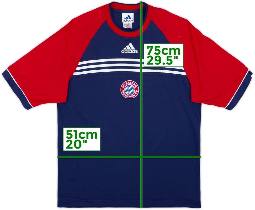 1998-99 Bayern Munich adidas Cotton Tee - 8/10 - (M)