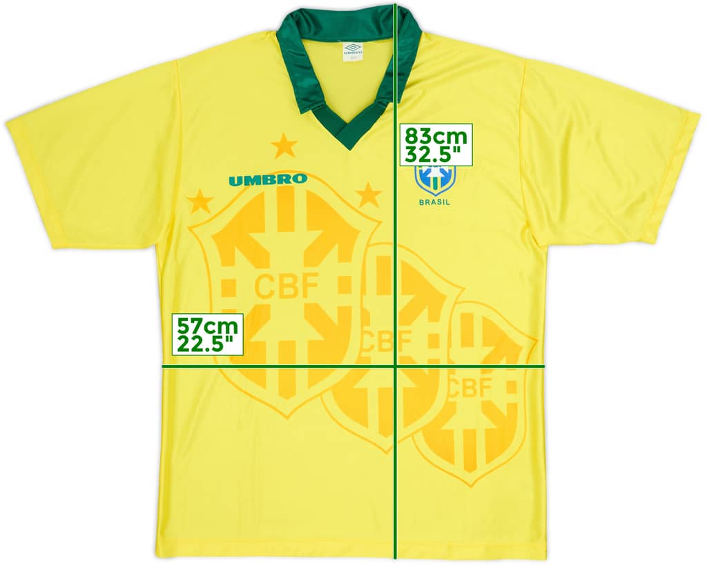 1994 Brazil Home Shirt - 8/10 - (XXL)