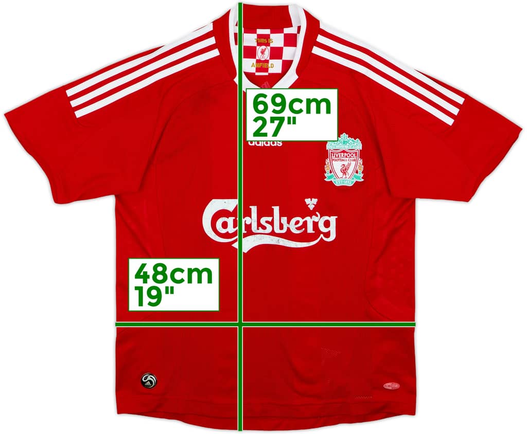 2008-10 Liverpool Home Shirt - 4/10 - (L.Boys)