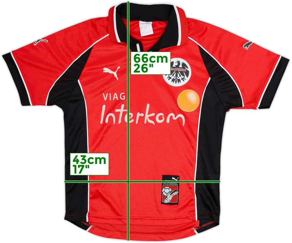 1998-00 Eintracht Frankfurt Home Shirt - 7/10 - (XS)