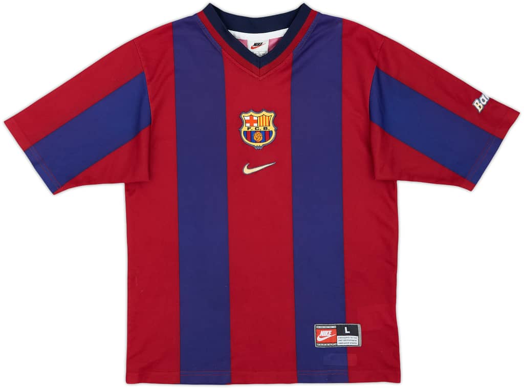 1998-00 Barcelona Basic Home Shirt - 8/10 - (L.Boys)
