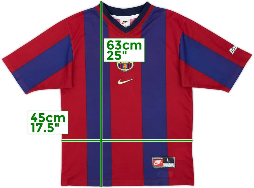 1998-00 Barcelona Basic Home Shirt - 8/10 - (L.Boys)