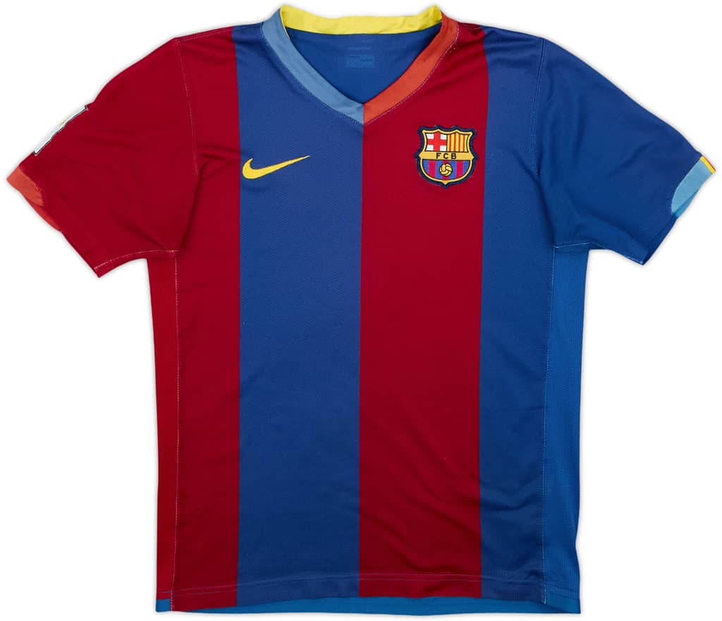 2006-07 Barcelona Home Shirt - 6/10 - (M.Boys)