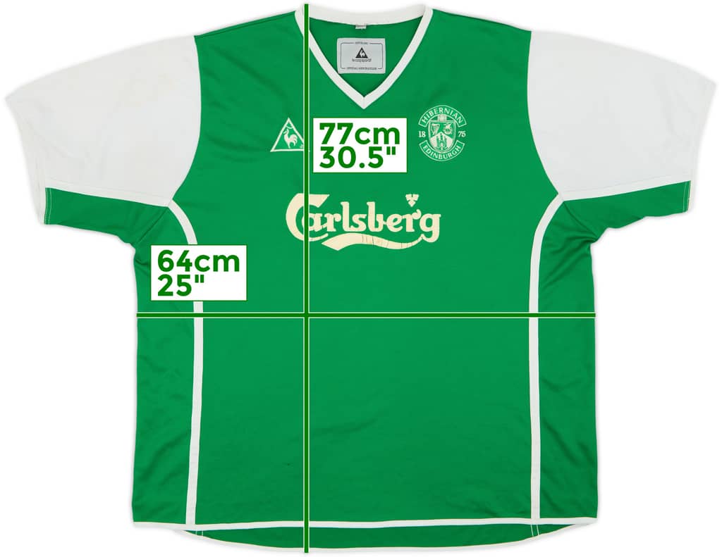 2002-03 Hibernian Home Shirt - 4/10 - (XL)
