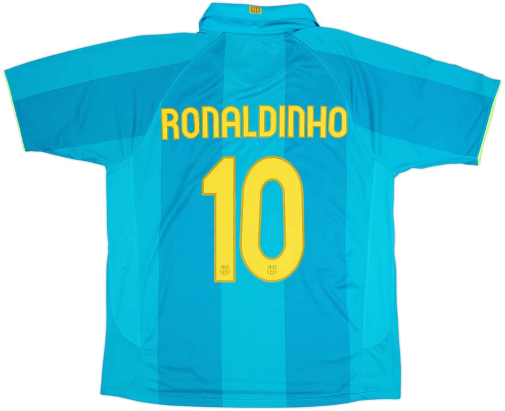 2007-09 Barcelona Away Shirt Ronaldinho #10