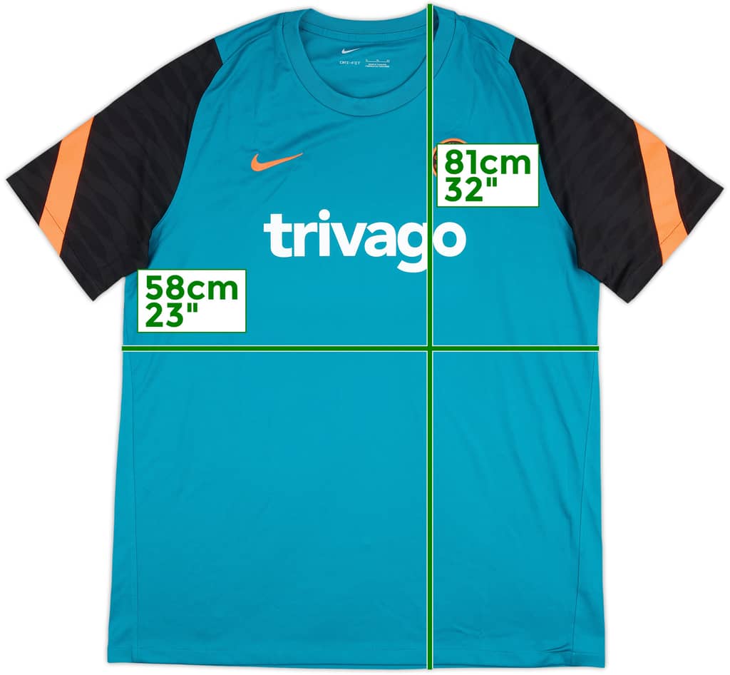2021-22 Chelsea Nike Training Shirt - 9/10 - (XL)