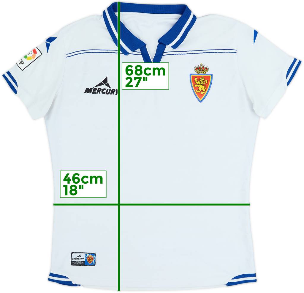 2012-13 Real Zaragoza Home Shirt - 5/10 - (S)