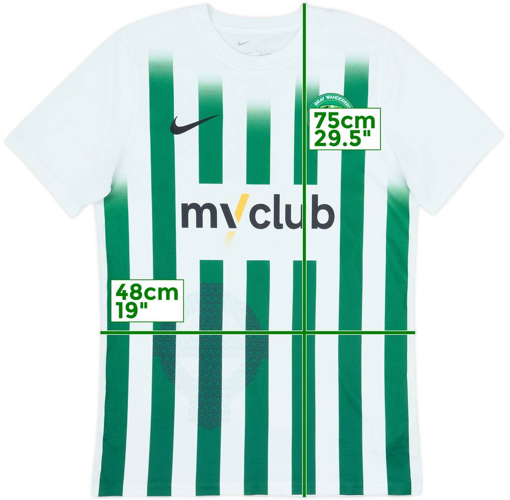 2022-23 Bray Wanderers Home Shirt - 6/10 - (M)