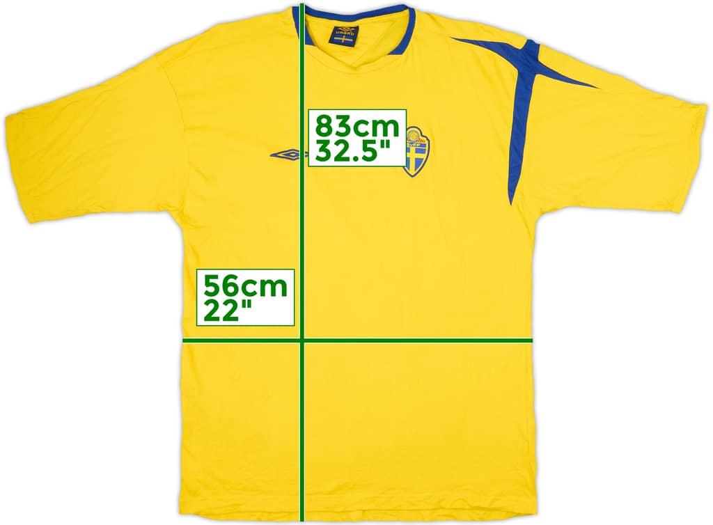 2004-06 Sweden Umbro Cotton Training Shirt - 8/10 - (XXL)