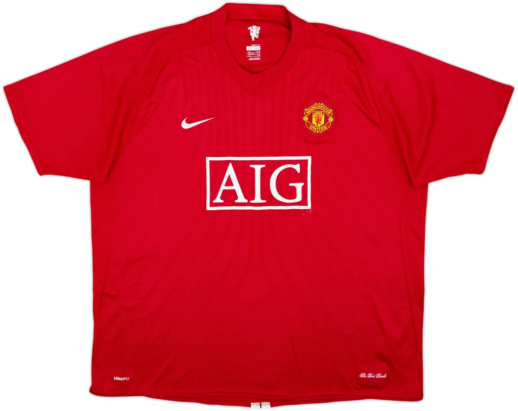 2007-09 Manchester United Home Shirt - 5/10 - (3XL)