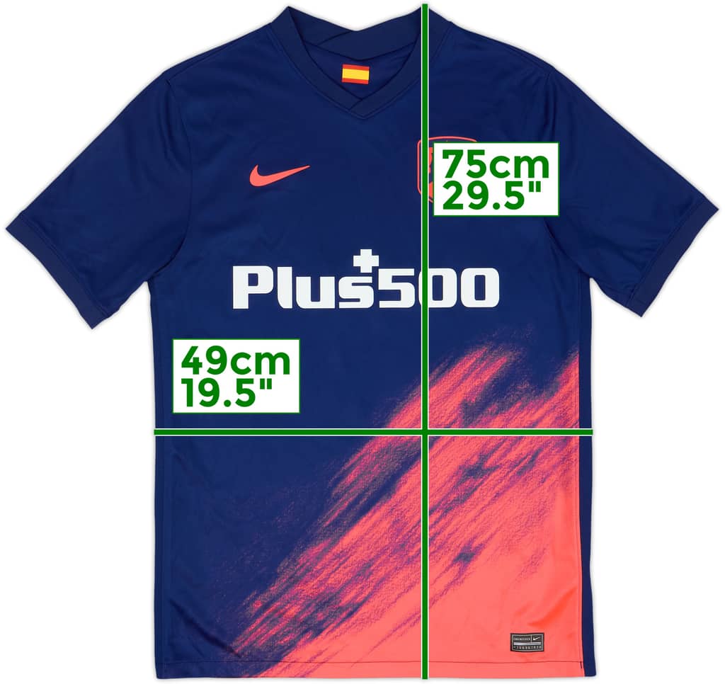 2021-22 Atletico Madrid Away Shirt - 8/10 - (M)